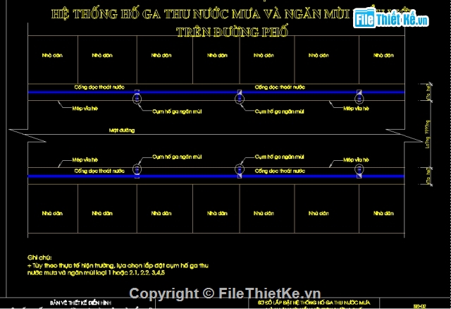 Bản vẽ,Bản vẽ autocad,Hố ga ngăn mùi,File cad